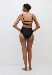 Wrap Triangle Top - Black - Matteau